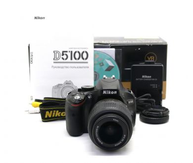 Nikon D5100 kit в упаковке (пробег 33645 кадров)