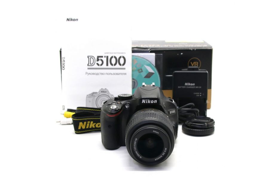 Nikon D5100 kit в упаковке (пробег 33645 кадров)