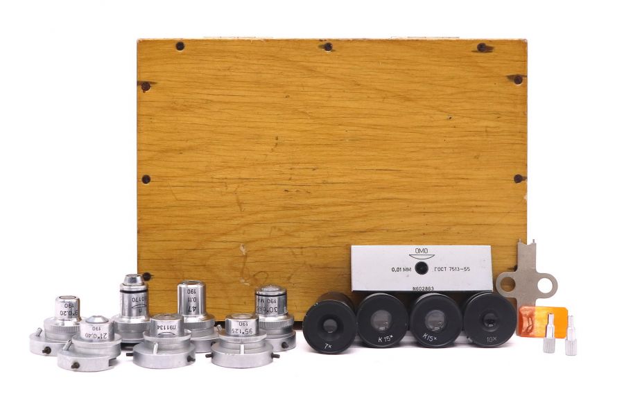 Набор объективов для микроскопа