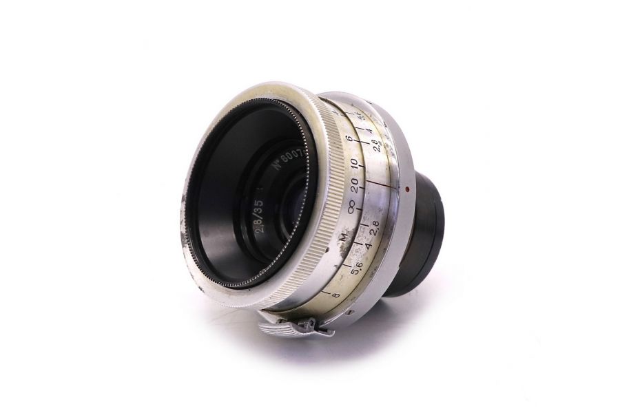 Юпитер-12 2.8/35 silver Contax RF/ Киев (СССР, 1960)