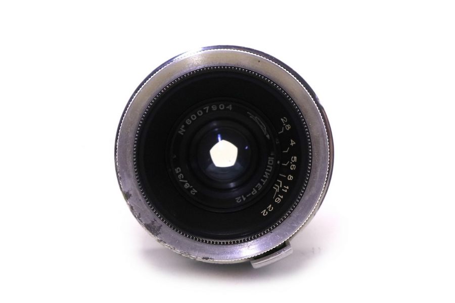 Юпитер-12 2.8/35 silver Contax RF/ Киев (СССР, 1960)