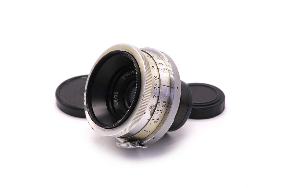 Юпитер-12 2.8/35 silver Contax RF/ Киев (СССР, 1960)
