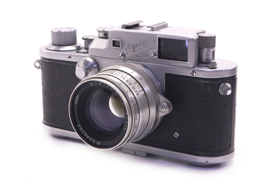 Зоркий 3 + Юпитер-8 поводок в упаковке (КМЗ, 1954)