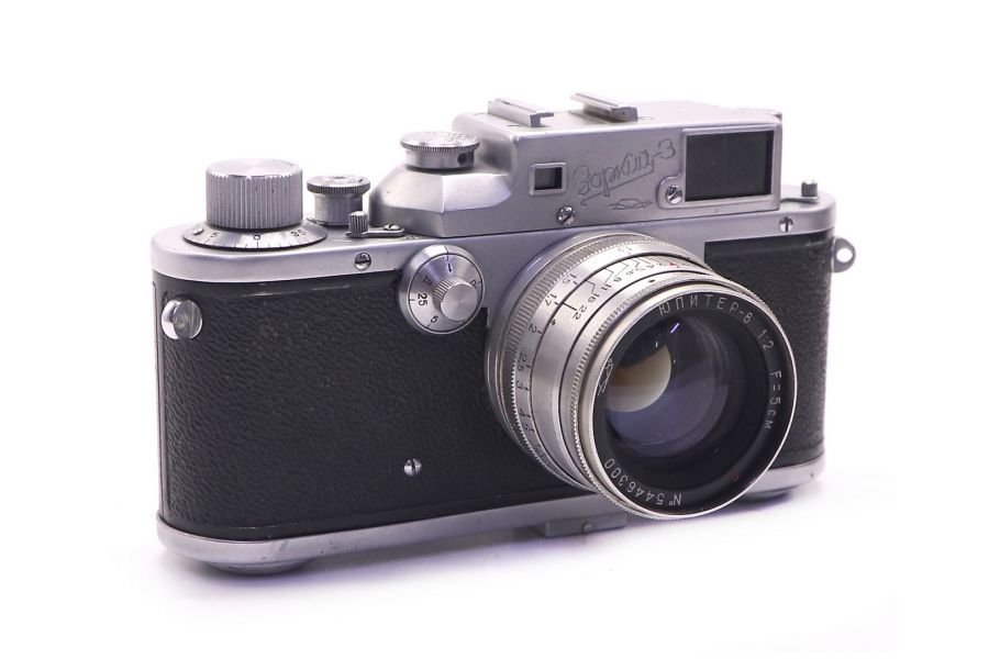 Зоркий 3 + Юпитер-8 поводок в упаковке (КМЗ, 1954)