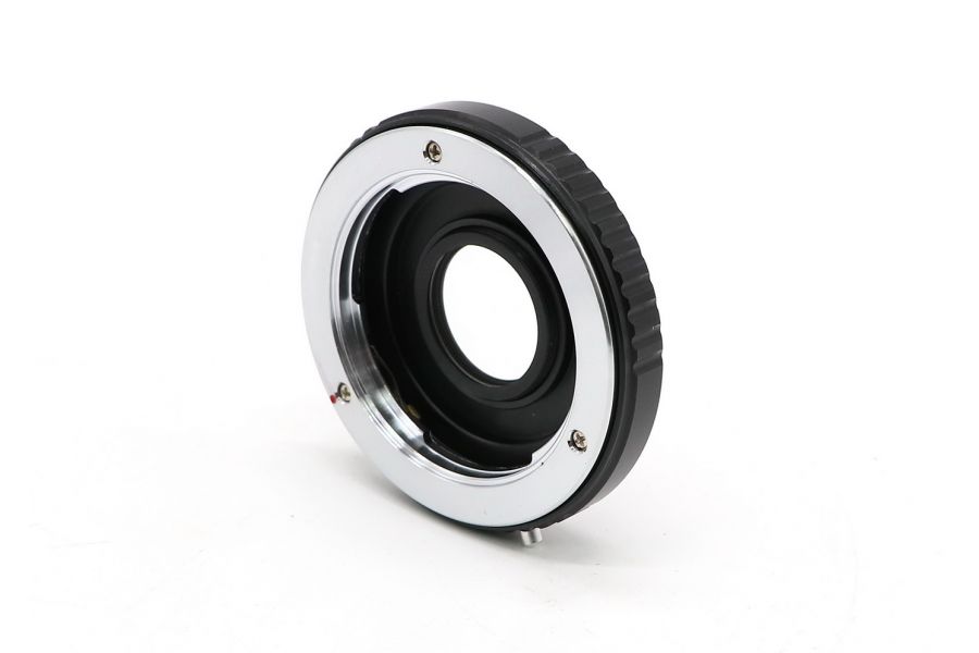 Переходник Minolta MD - Canon EOS с чипом и линзой