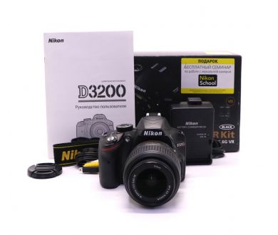 Nikon D3200 kit в упаковке (пробег 27700 кадров)