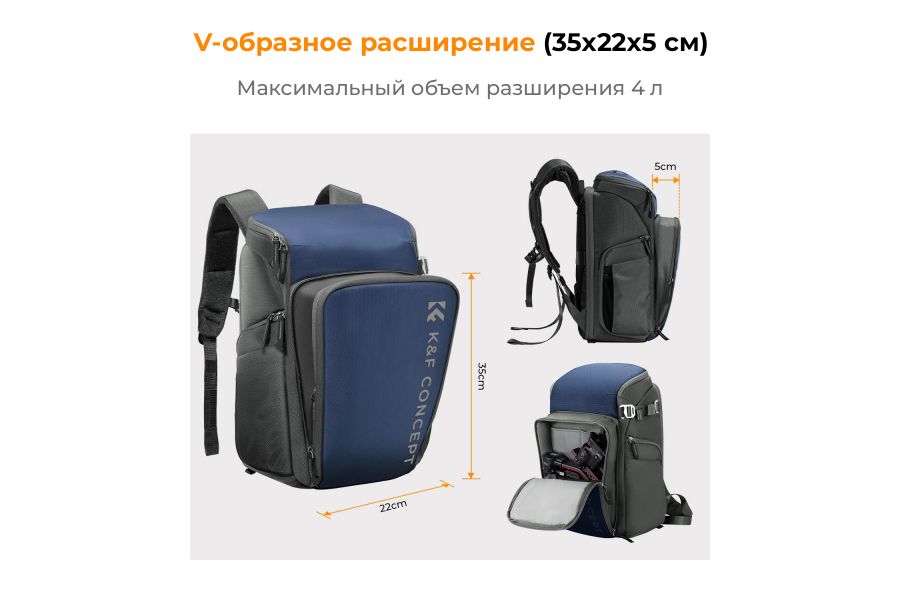 Фоторюкзак K&F Concept 25L KF13.128V2