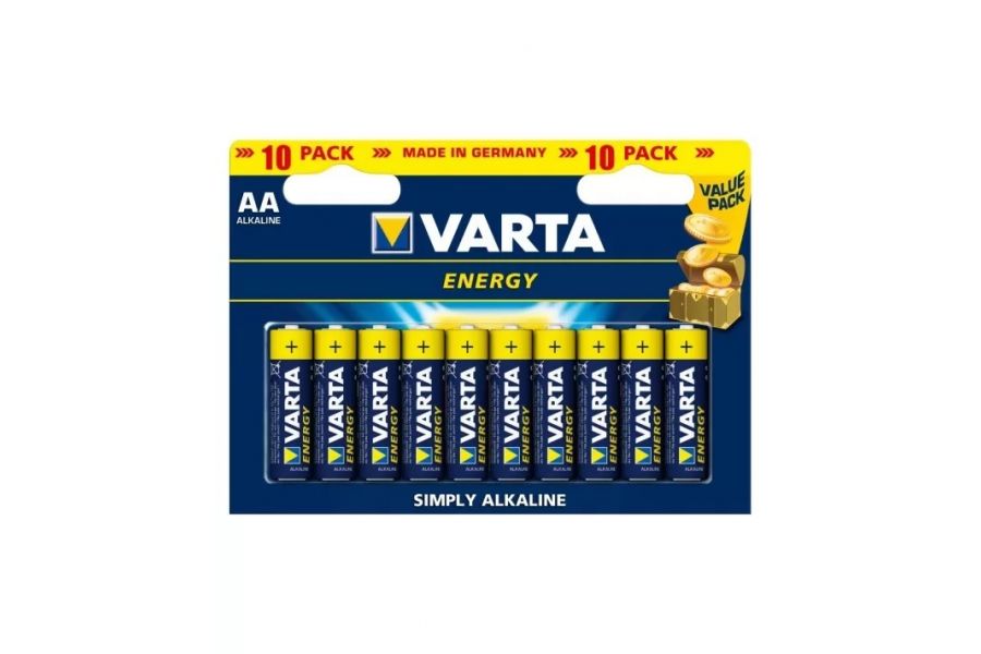 Батарейка алкалиновая VARTA ENERGY LR6 (AA) 10 штук в упаковке 