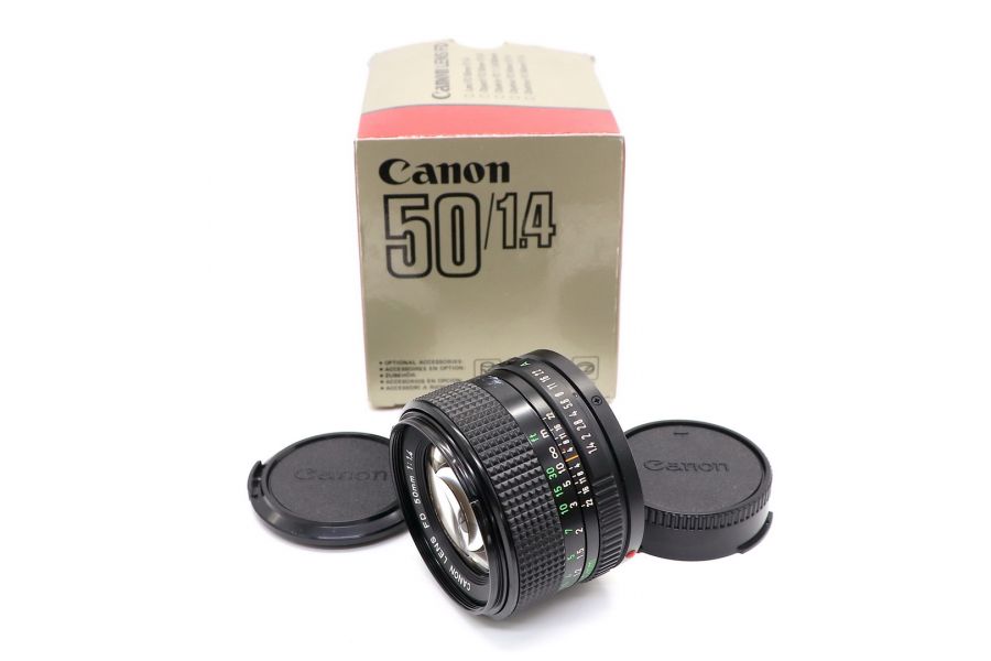 Canon FD 50mm f/1.4 в упаковке