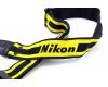 Ремень Nikon желтый с черной надписью