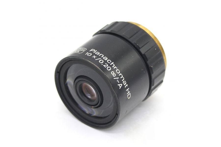 Объектив микроскопа Carl Zeiss Jena Planachromat HD 10x/0,20