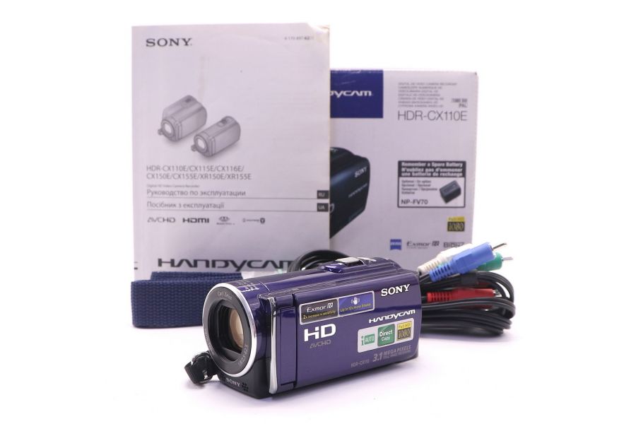 Видеокамера Sony HDR-CX110E в упаковке