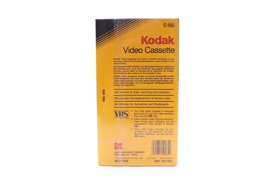 Видеокассета Kodak Video Cassette SGE-180E