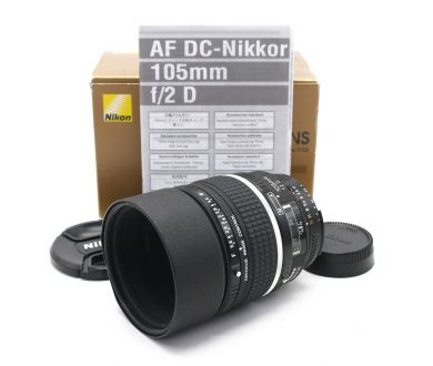 Nikon 105mm f/2D AF DC-Nikkor в упаковке