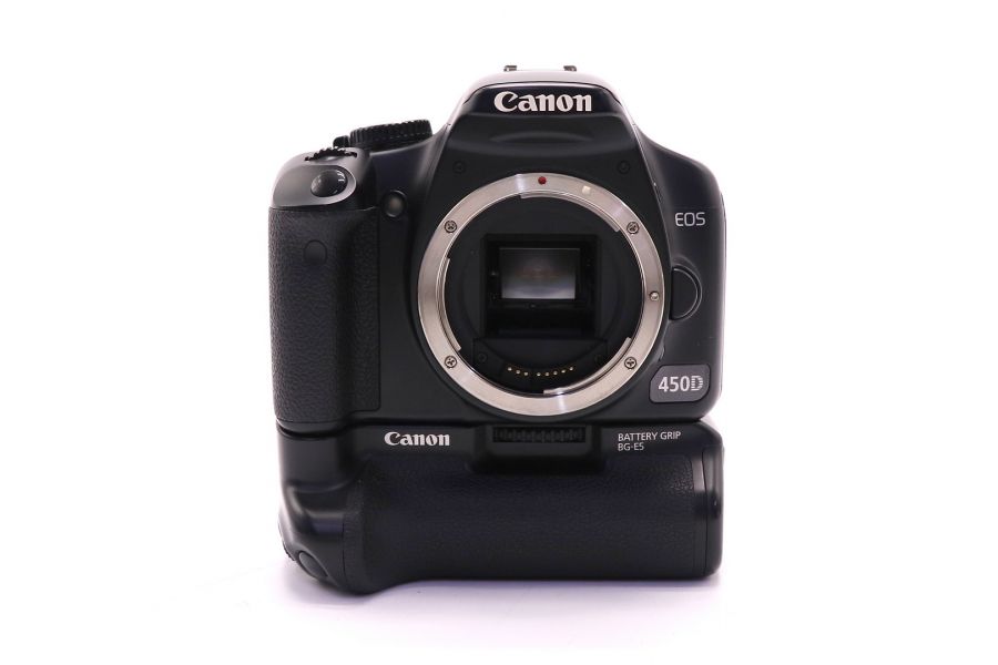 Canon EOS 450D body (пробег 7500 кадров) + батарейная ручка Canon BG-E5