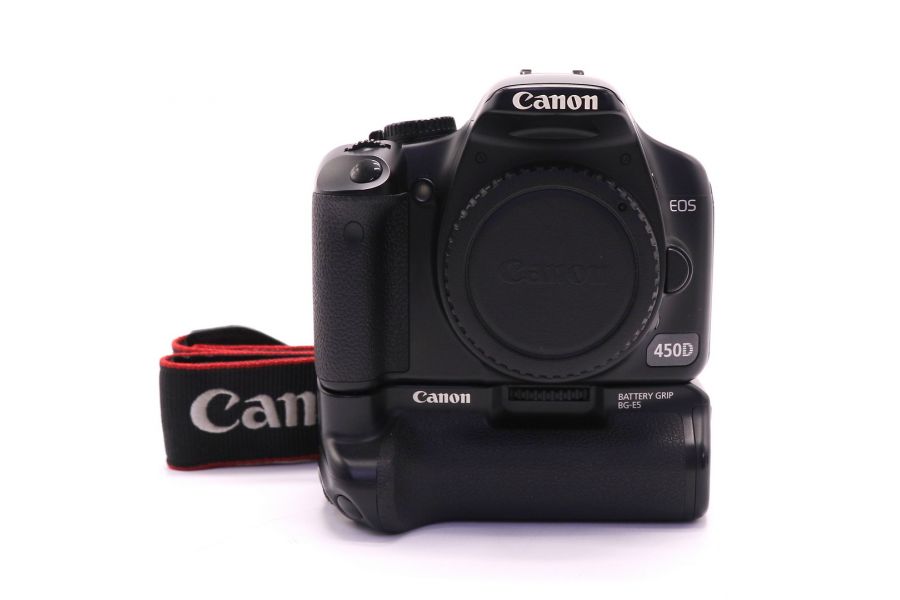 Canon EOS 450D body (пробег 7500 кадров) + батарейная ручка Canon BG-E5