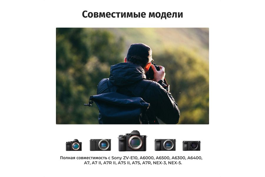 Зарядка и три аккумулятора K&F Concept NP-FW50 KF28.0037