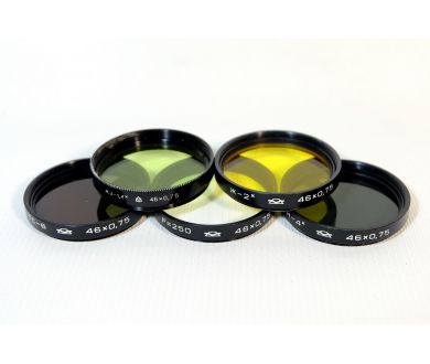 Купить Светофильтры CCCР 46мм цветные - набор 5шт. Светофильтры CCCР 46мм цветные - набор 5шт.