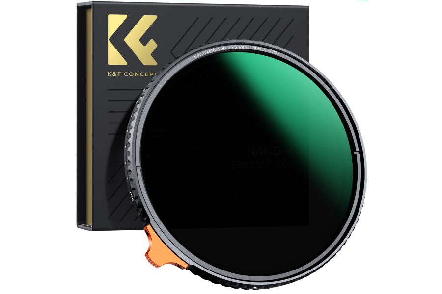 Светофильтр K&F Concept Nano-X Black Mist 1/4 + ND2-ND400 77mm