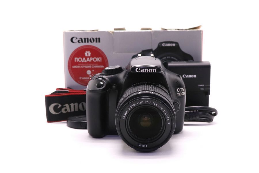Canon EOS 1100D kit в упаковке (пробег 4925 кадров)