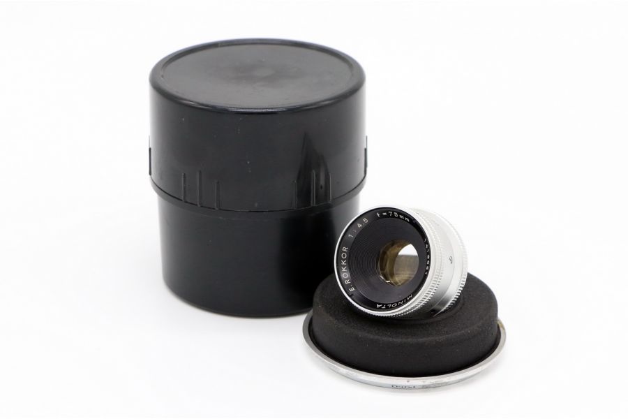 Minolta E. Rokkor 4.5/75 (Japan, 1979)