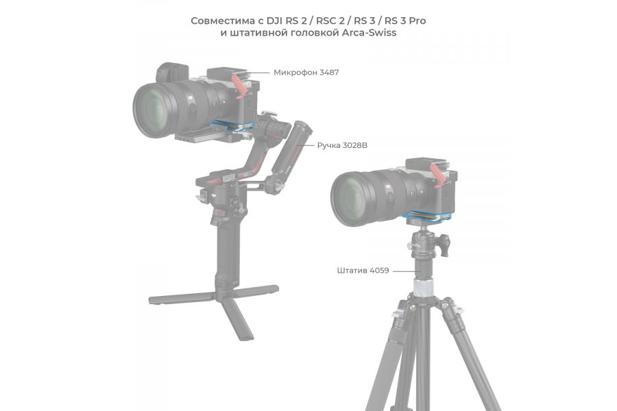 Площадка SmallRig 4439 для Sony A7C II, A7CR Silver