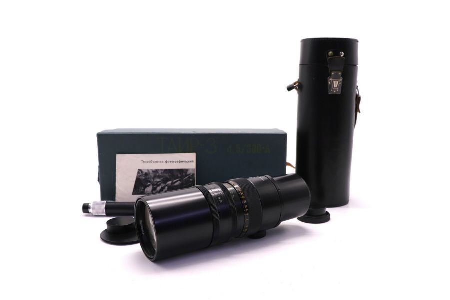 Объектив Таир-3 4,5/300А в упаковке (СССР, 1976)