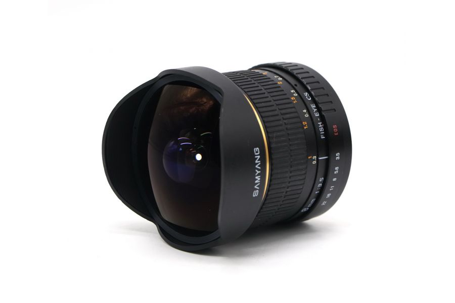 Samyang 8mm f/3.5 AS IF MC Fish-eye CS Canon EF-S в упаковке