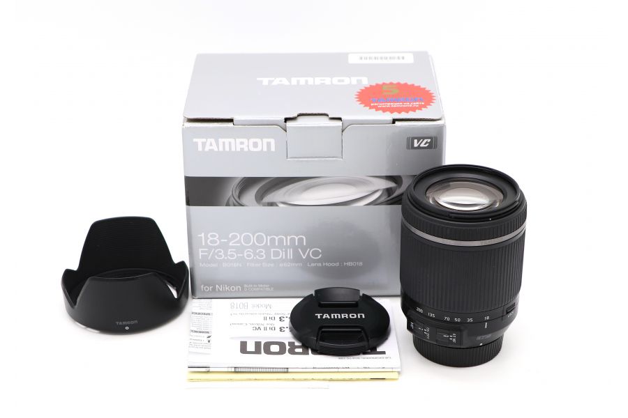 Tamron 18-200mm f/3.5-6.3 DI II VC for Nikon в упаковке