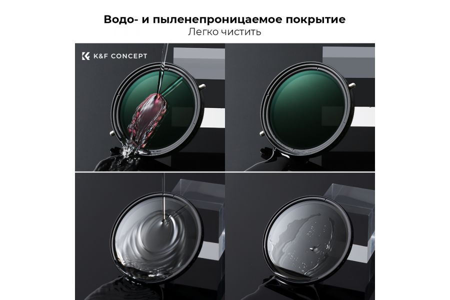 Светофильтр K&F Concept Nano-X CPL + Variable ND2-ND32 67mm