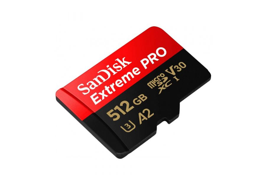 Карта памяти SanDisk 512GB Extreme Pro MicroSDXC 200/140 MB/s A2 V30 UHS-I U3