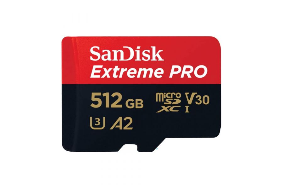 Карта памяти SanDisk 512GB Extreme Pro MicroSDXC 200/140 MB/s A2 V30 UHS-I U3