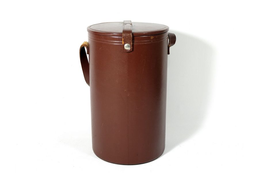 Тубус кожаный 14х22см