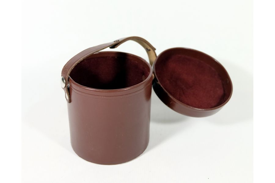 Тубус кожаный 11х11см