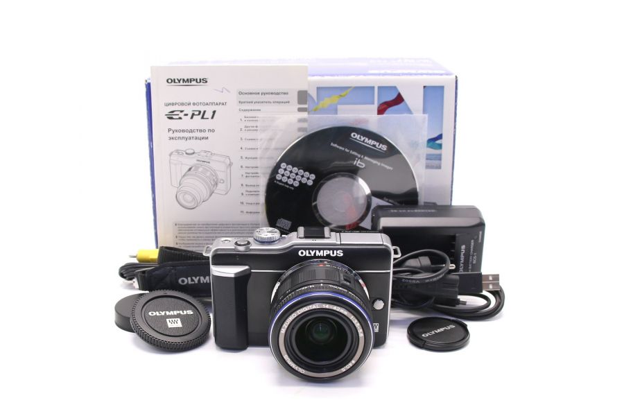 Olympus pen E-PL1 kit в упаковке (пробег 3950 кадров)