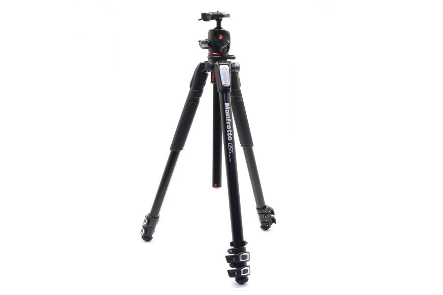 Штатив Manfrotto MT055XPRO3 + голова Manfrotto MHXPRO-BHQ2 в упаковке