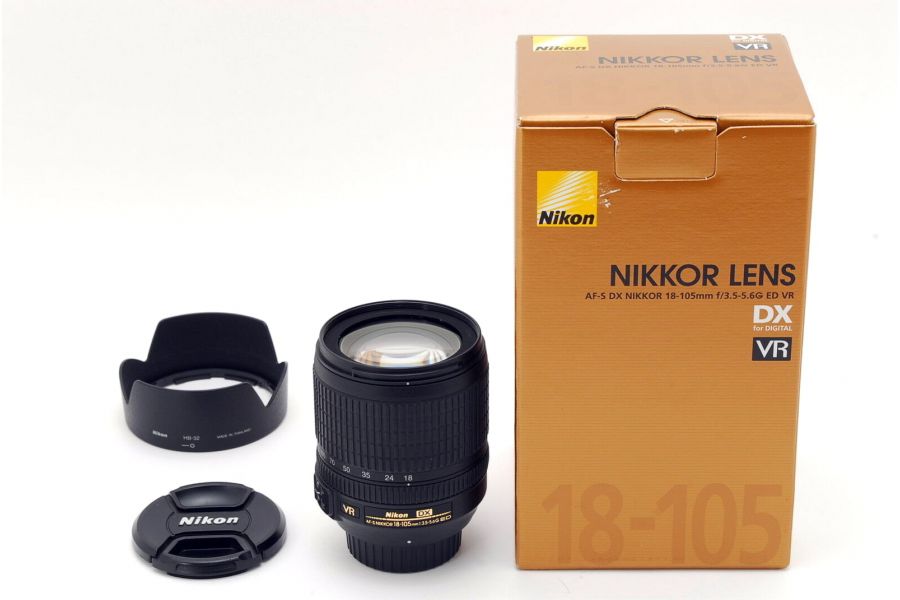 Nikon 18-105mm f/3.5-5.6G AF-S ED DX VR в упаковке