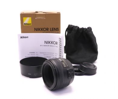 Nikon 50mm f/1.4G AF-S Nikkor в упаковке