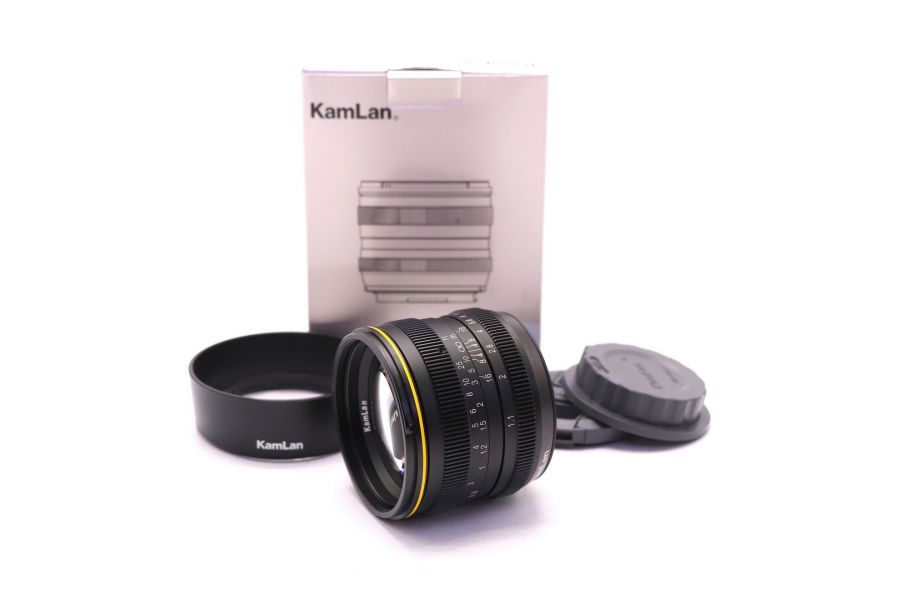 KamLan 50mm f/1.1 Micro 4/3 в упаковке