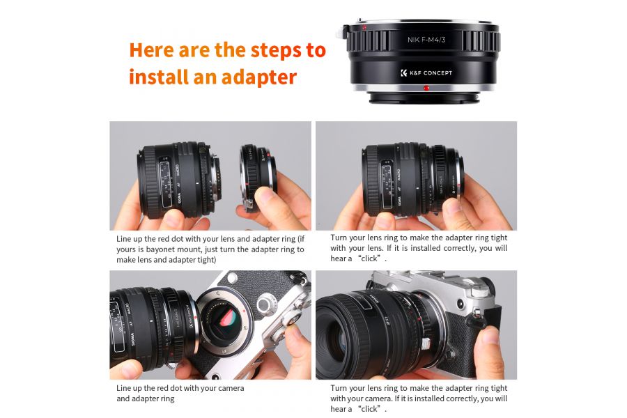 Adapter Nikon F - Micro 4/3 K&F Concept 