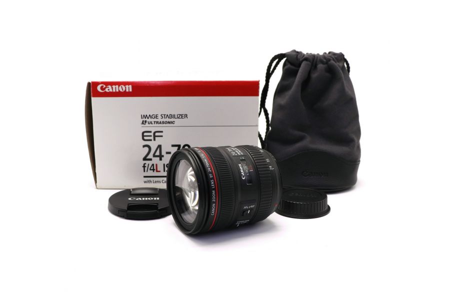 Canon EF 24-70mm f/4L IS USM в упаковке