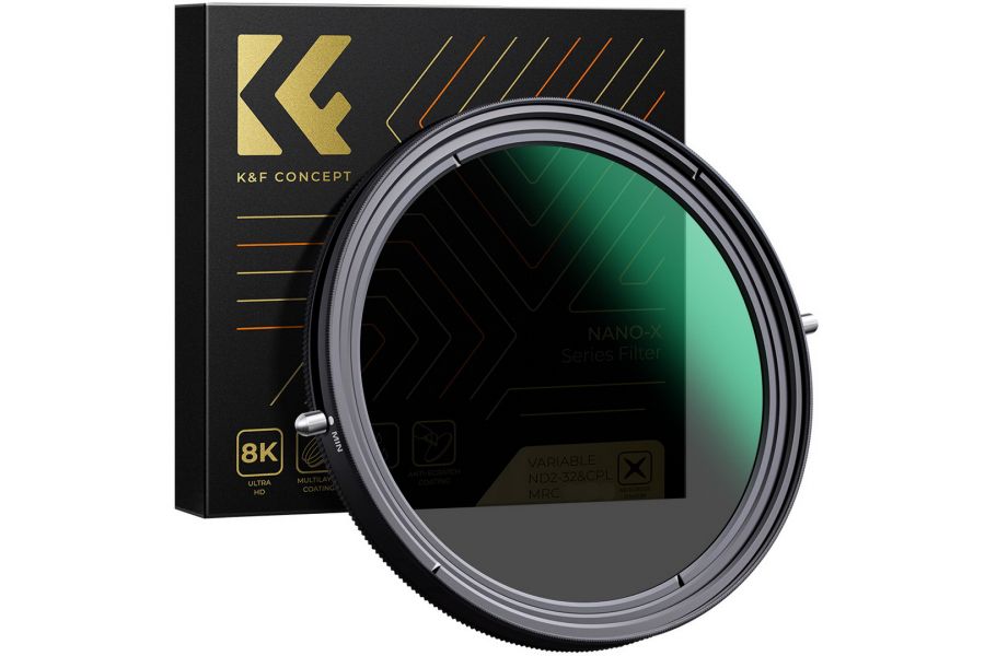 Светофильтр K&F Concept NANO-X ND2-32-CPL MRC 82mm