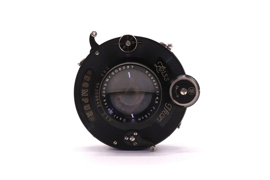 Tessar 150mm f/4.5 Carl Zeiss Jena с затвором Compur