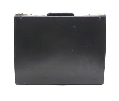 Кейс кожанный black с замком