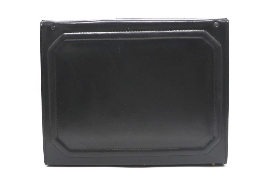 Кейс кожанный black с замком