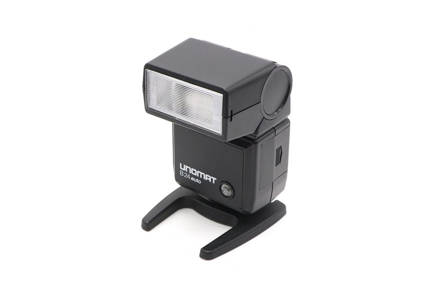 Черная фотовспышка Unomat B24 Auto в упаковке