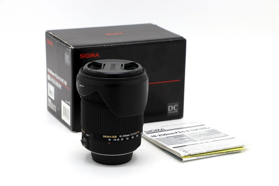 Sigma AF 18-250 mm f/3.5-6.3 DC OS HSM Pentax K в упаковке