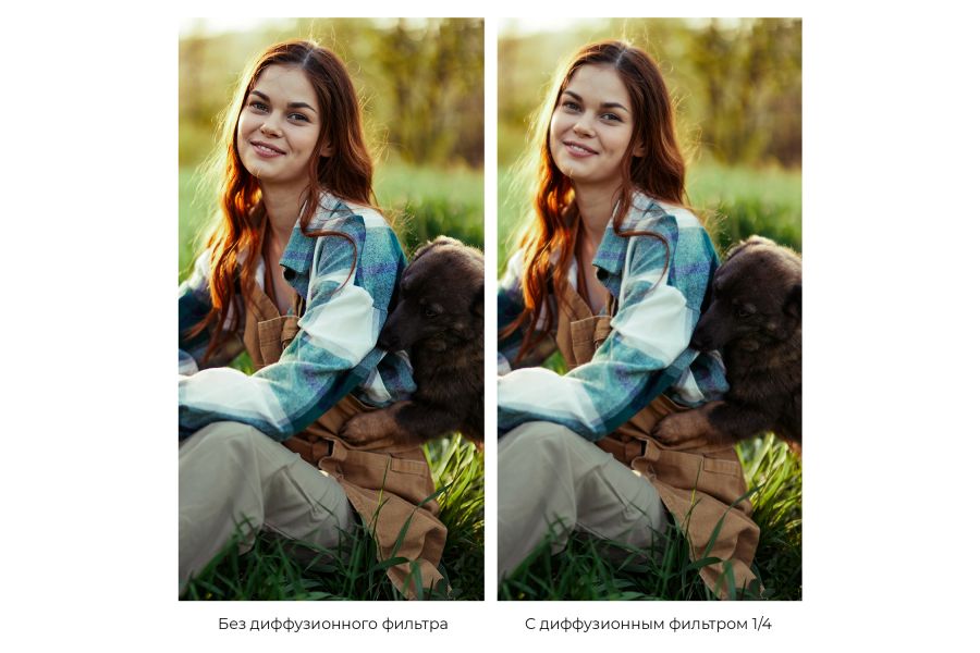 Светофильтр K&F Concept C-Series HMC 1/4 Black Diffusion 55mm