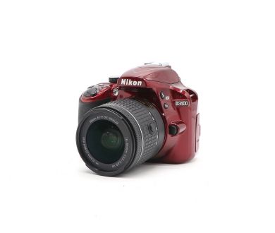 Nikon D3400 kit красный (пробег 1310 кадров)
