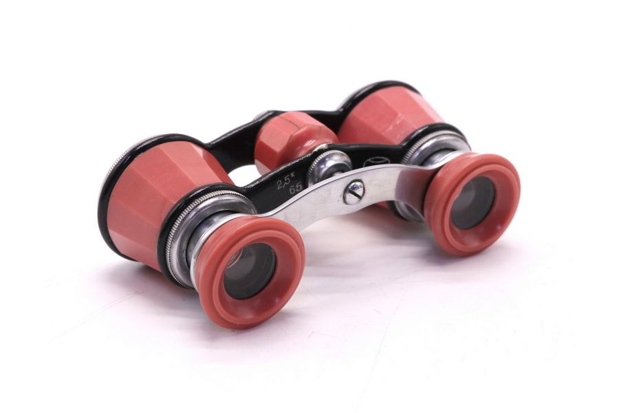 Бинокль театральный 2,5х розовый